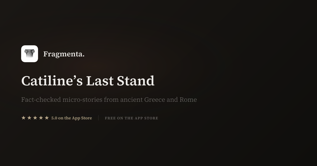 Catiline’s Last Stand — Fragmenta